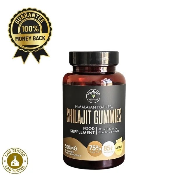 Shilajit Gummies 300mg | 30 Gummies Lemon Flavor - VIGOUR SHILAJIT UK