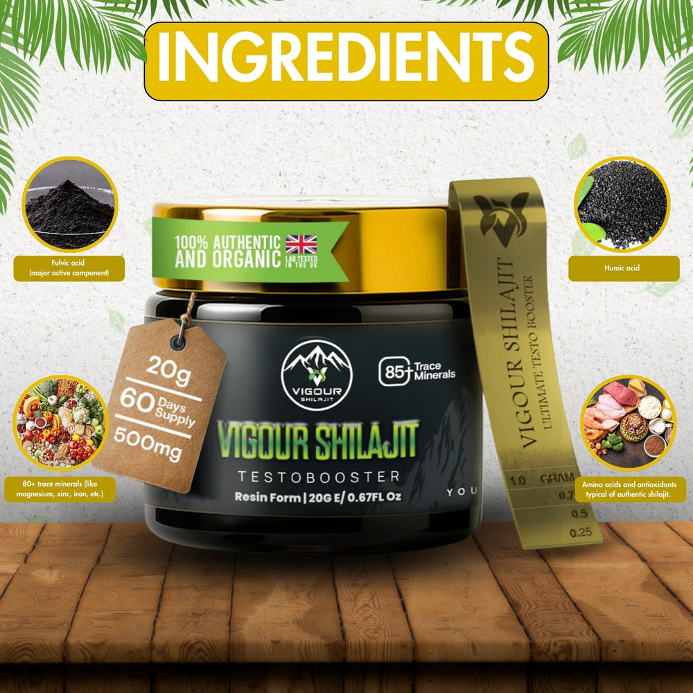 Shilajit Resin, Original Himalayan Shilajit 20g - VIGOUR SHILAJIT UK
